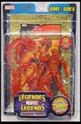 Marvel Legends (Series 2) figure 4-E Human Torch (Blank Chest) (Canada w/ Foil Poster)