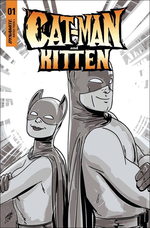 Cat-Man and Kitten issue 1-H Jonathan Case B&W Cover