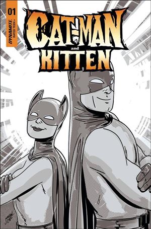Cat-Man and Kitten issue 1-H Jonathan Case B&W Cover