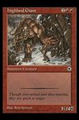 Magic the Gathering: Portal (Base Set) card 132 Highland Giant
