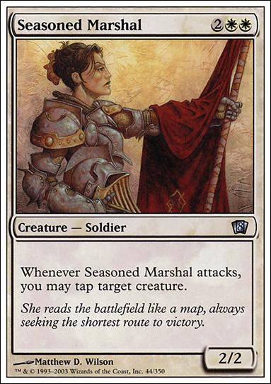 Magic the Gathering: 8th Edition (Base Set) card 44 Seasoned Marshal