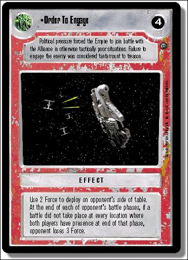 Star Wars: Dagobah Limited (Base Set) card 117 Order To Engage