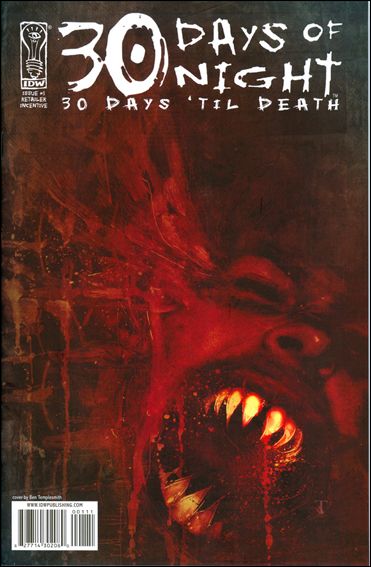 30 Days of Night: 30 Days 'til Death issue 1-B Ben Templesmith Cover