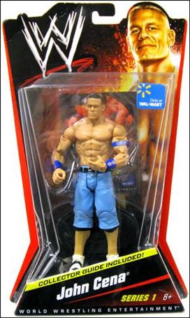 WWE (Series 01) figure 4-C John Cena (with Collector's Guide)