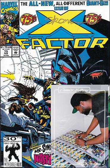 X-Factor (1986) issue 75-B Comics X-Press (Signed by Larry Stroman) 1/3000