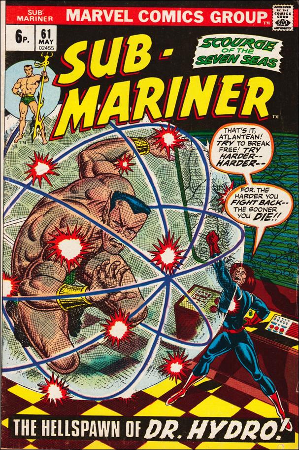 Sub-Mariner (1968) issue 61-B UK Price Cover 