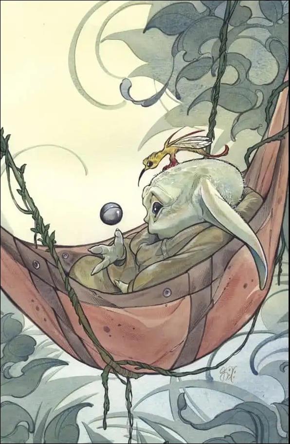 Star Wars: The Mandalorian Season 2 issue 1-W1 Peach Momoko Trinity Comics/SDCC Virgin Cover