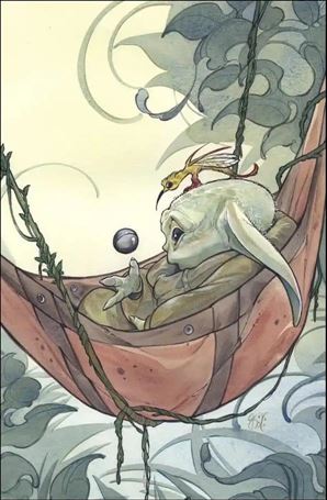 Star Wars: The Mandalorian Season 2 issue 1-W1 Peach Momoko Trinity Comics/SDCC Virgin Cover