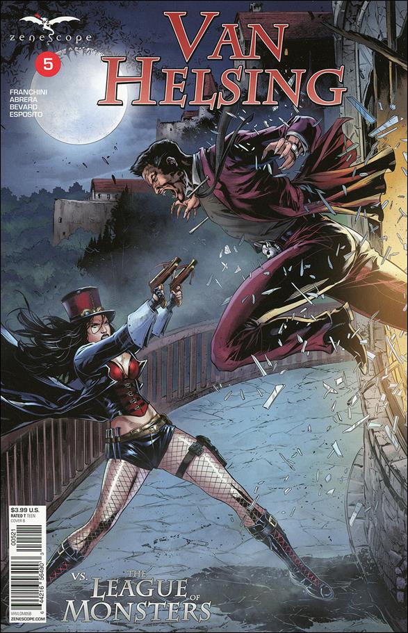 Van Helsing vs the League of Monsters issue 5-B Caanan White Cover