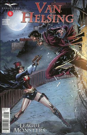 Van Helsing vs the League of Monsters issue 5-B Caanan White Cover