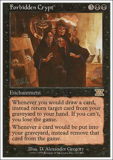 Magic the Gathering: 6th Edition (Base Set) card 132 Forbidden Crypt