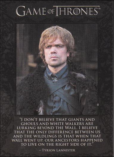Game of Thrones: Season One (The Quotable Game of Thrones Subset) card Q6 Tyrion Lannister