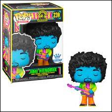 Pop! Rocks figure 239-B Jimi Hendrix (Funko Shop Exclusive) Black-Light
