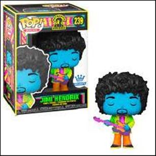Pop! Rocks figure 239-B Jimi Hendrix (Funko Shop Exclusive) Black-Light