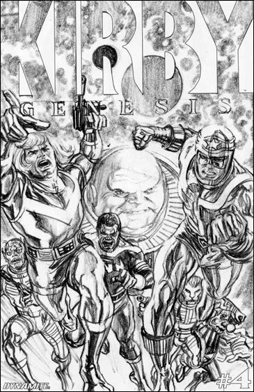 Kirby: Genesis issue 4-C Alex Ross 1:25 Sketch Cover
