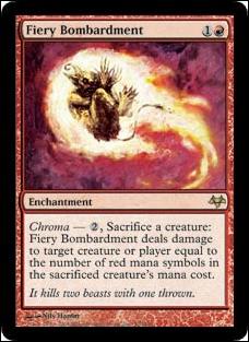 Magic the Gathering: Eventide (Base Set) card 52 Fiery Bombardment