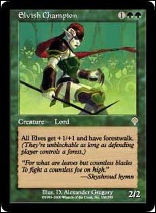 Magic the Gathering: Invasion (Base Set) card 186 Elvish Champion