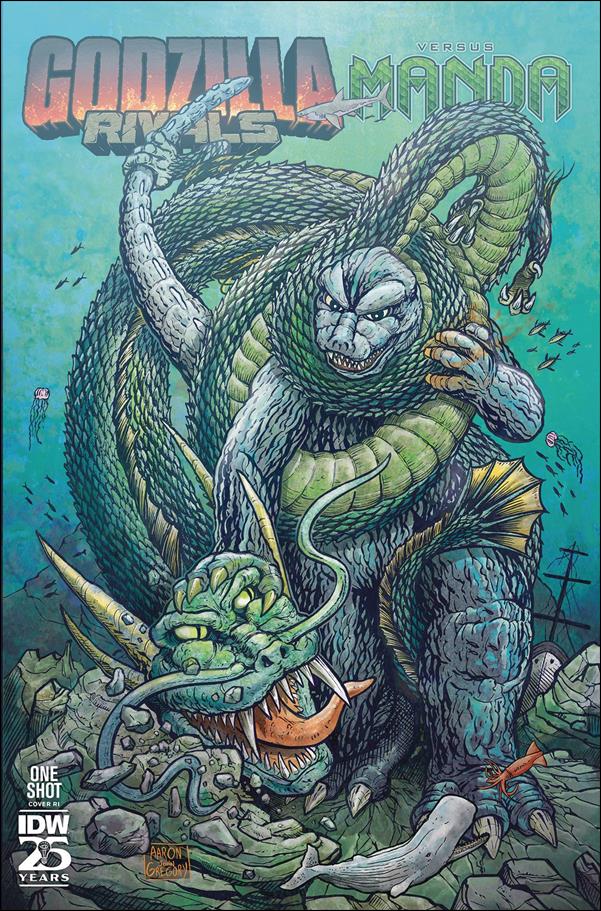 Godzilla Rivals vs. Manda issue 1-C Aaron Gregory 1:10 Cover