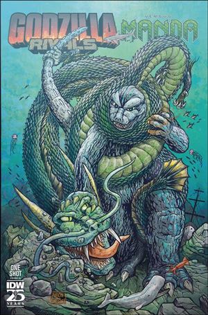 Godzilla Rivals vs. Manda issue 1-C Aaron Gregory 1:10 Cover