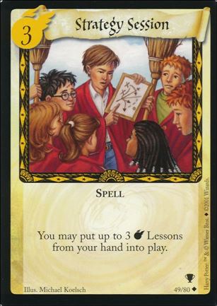 Harry Potter: Quidditch Cup (Base Set) card 49 Strategy Session