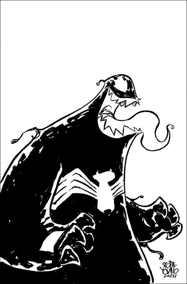 Venom (2022) issue 34-D Skottie Young 1:50 Black and White Virgin Cover