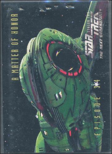 Star Trek: The Next Generation - The Episode Collection Season Two (Base Set) card 158 A Matter Of Honor, Episode 34B