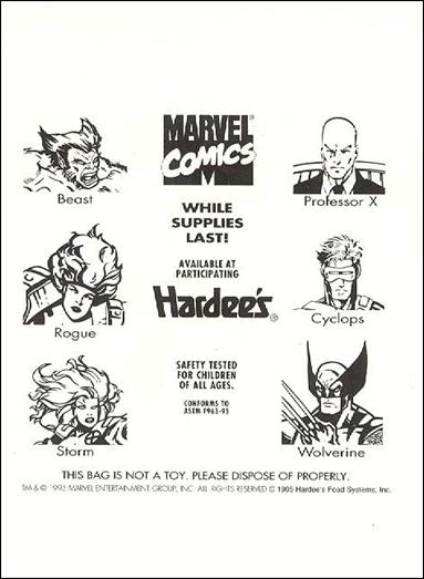 X-Men: Hardees (Base Set) card nn Checklist Card