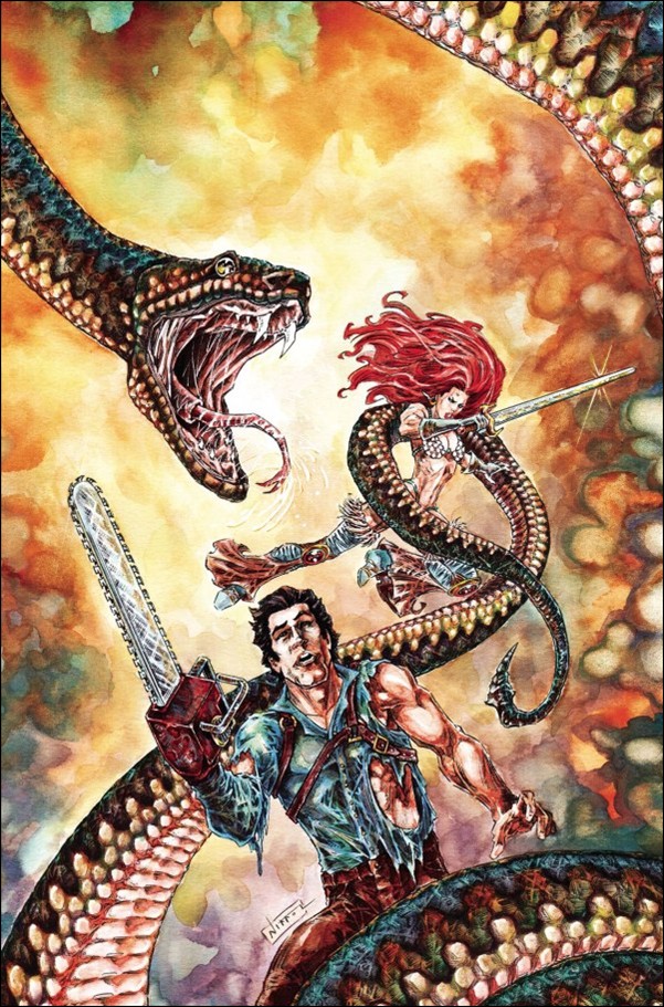 Red Sonja vs. the Army of Darkness issue 2-H Nikkol Jelenic Virgin 1:10 Cover
