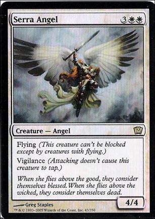 Magic the Gathering: 9th Edition (Base Set) card 43-B Serra Angel