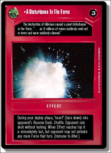 Star Wars: Premiere Limited (Base Set) card 46 A Disturbance in the Force