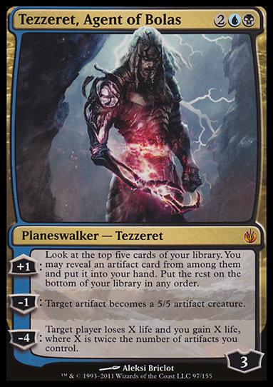 Magic the Gathering: Mirrodin Besieged (Base Set) card 97 Tezzeret, Agent of Bolas