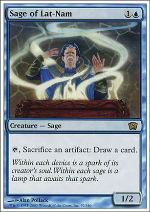 Magic the Gathering: 8th Edition (Base Set) card 97 Sage of Lat-Nam