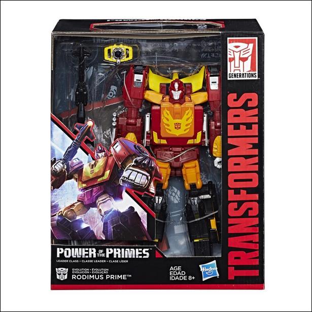 Transformers: Power of the Primes (Leader Class) figure 2 Evolution Rodimus Prime (w/ Hot Rod)