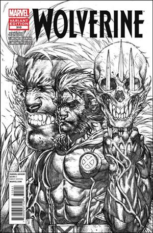Wolverine (1988)  issue 310-D Stephen Platt 1:200 Sketch Cover