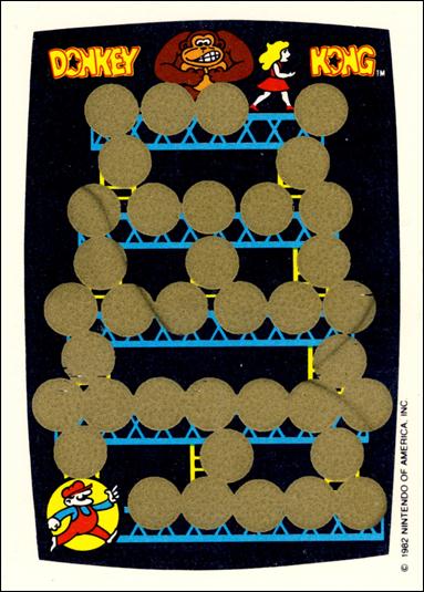 Donkey Kong (Scratch-Off Game Piece Subset) card nn1 Blue
