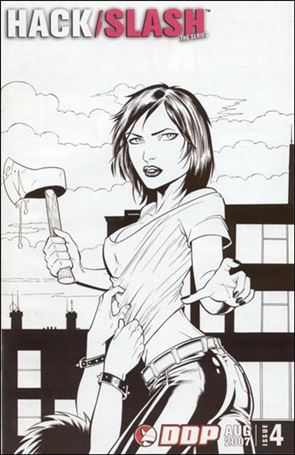 Hack/Slash: The Series issue 4-C Tim Seeley Black and White Cover