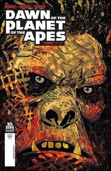 Dawn of the Planet of the Apes issue 3 Christopher Mitten Cover