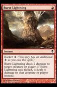 Magic The Gathering: Zendikar (Base Set) card 119 Burst Lightning
