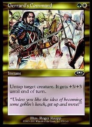 Magic the Gathering: Planeshift (Base Set) card 109 Gerrard's Command