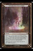 Magic the Gathering: Archenemy (Scheme Subset) card 21 Introductions Are in Order