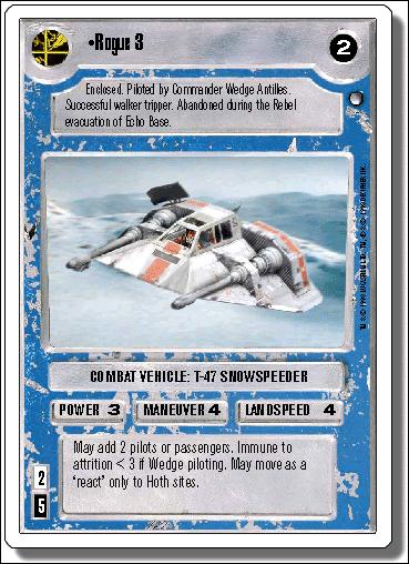 Star Wars: Hoth Revised (Base Set) card 149 Rogue 3