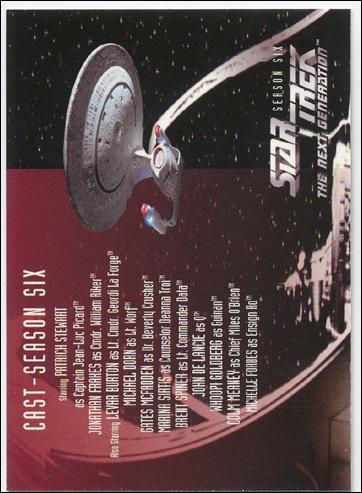 Star Trek: The Next Generation - The Episode Collection Season Six (Base Set) card 618 Cast/Production Credits - Season Two