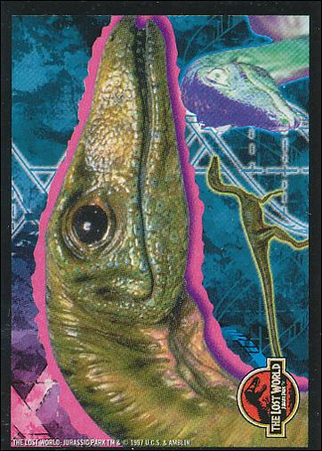Lost World: Jurassic Park (Stickers Subset) card 7 Compsognathus