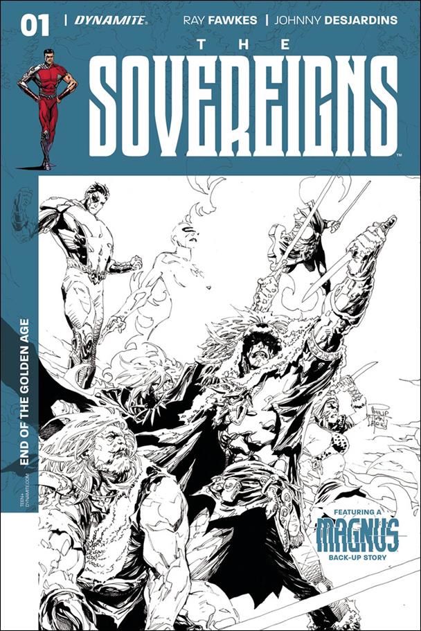 Sovereigns issue 1-G Philip Tan 1:30 Black and White Cover