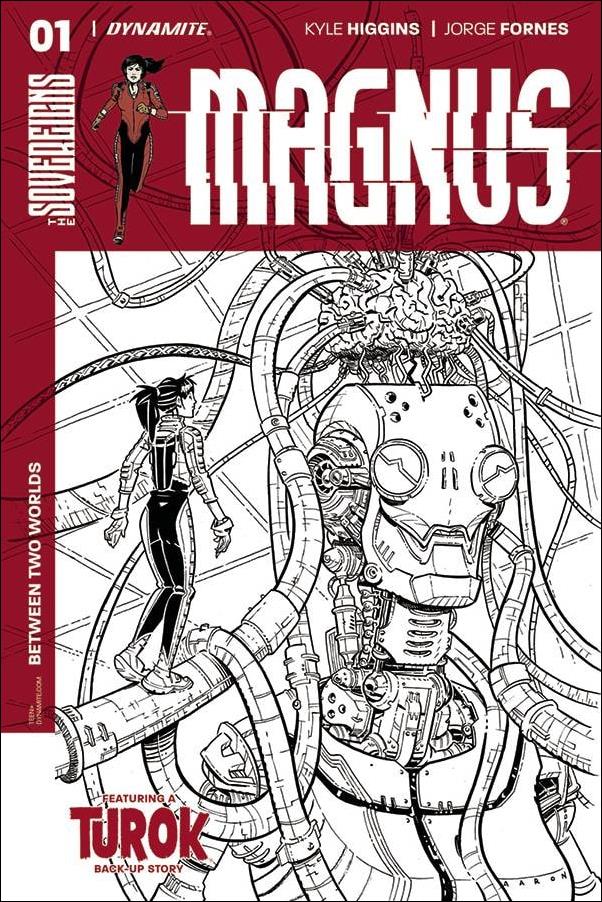 Magnus issue 1-F Aaron Conley 1:20 Black and White Cover