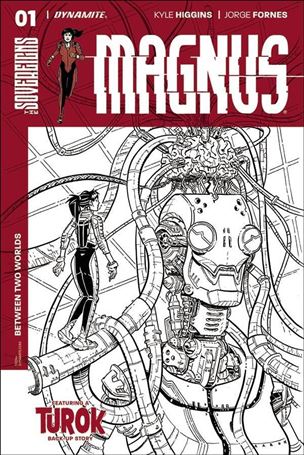 Magnus issue 1-F Aaron Conley 1:20 Black and White Cover