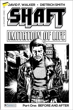 Shaft: Imitation of Life issue 1-B Matthew Clark ComicsPRO Black & White Cover