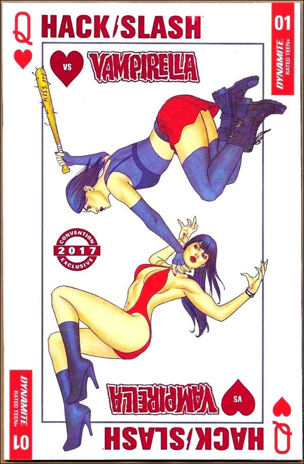 Hack/Slash vs Vampirella issue 1-F  Jenny Frisson Convention Foil Cover