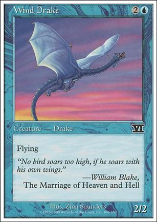 Magic the Gathering: 6th Edition (Base Set) card 106 Wind Drake