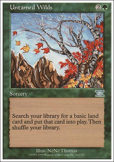 Magic the Gathering: 6th Edition (Base Set) card 263 Untamed Wilds